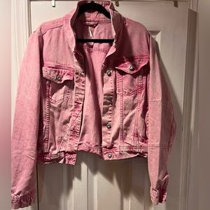 Pink jean jacket